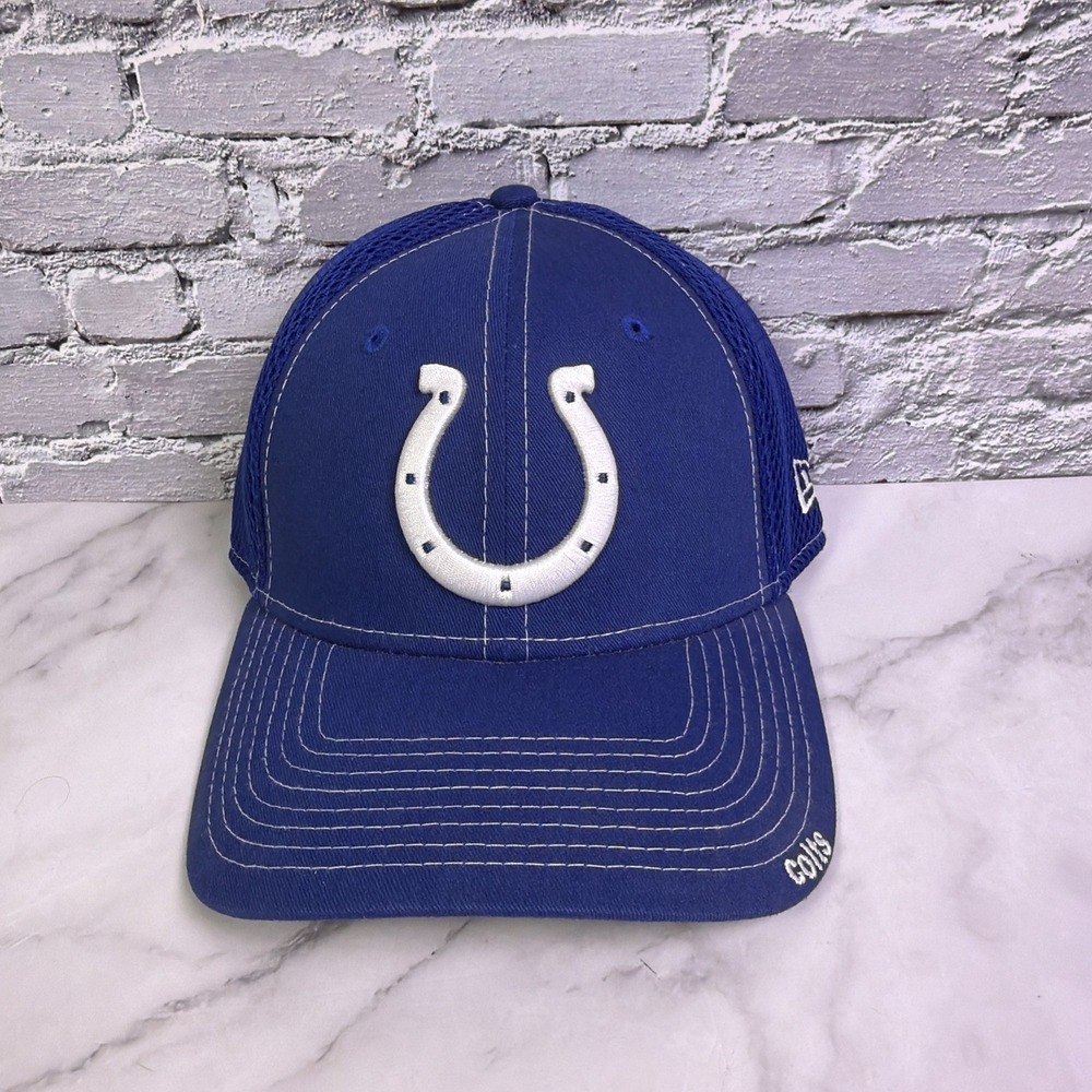 NFL Indianapolis Colts New Era 39Thirty Fitted Hat, Small-Medium, Blue